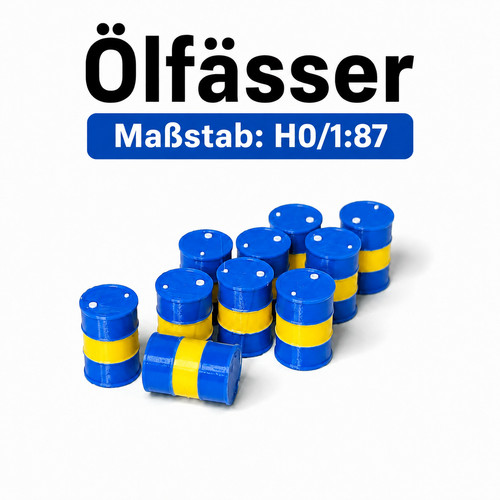 15x ölfässer - 1:87,