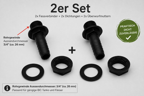 Fassverbinder für - 2x,