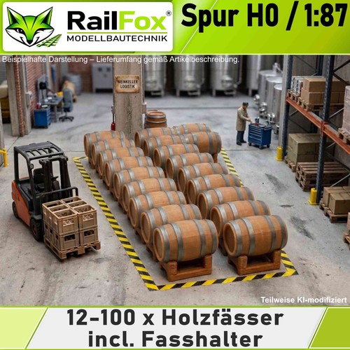 12x 100x holzfässer - 12x-100x, h0